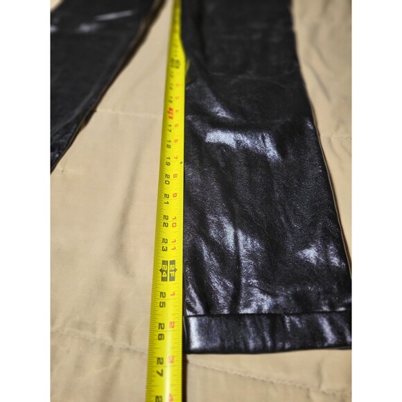 [BLANKNYC] Black Faux Leather Overalls Size 25 Vegan Leather “Other Worldly” NWT - Picture 9 of 9